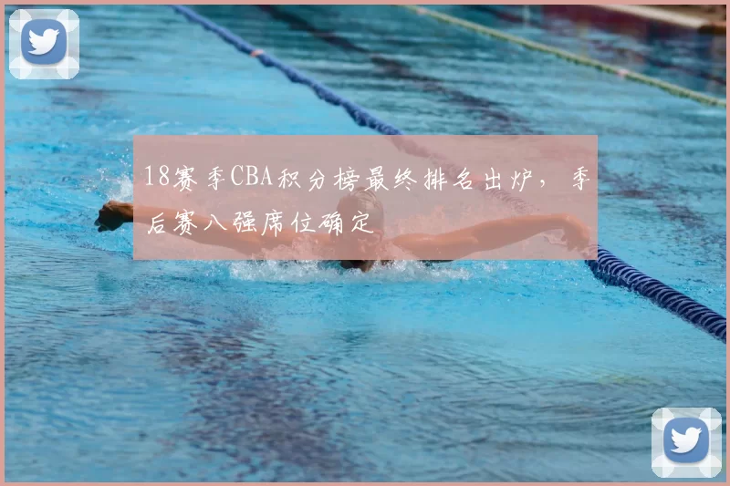 18赛季CBA积分榜最终排名出炉，季后赛八强席位确定