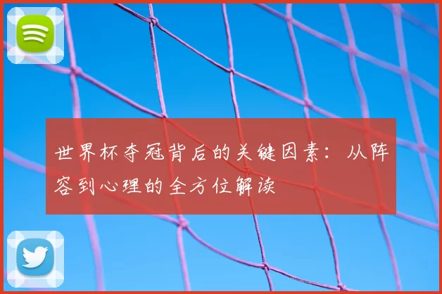世界杯夺冠背后的关键因素:从阵容到心理的全方位解读